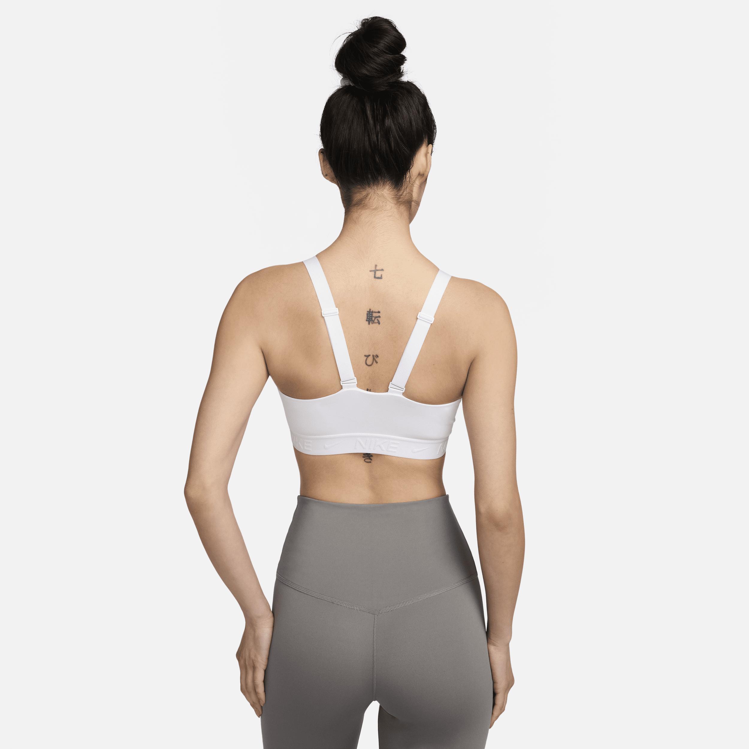 Women's Nike Indy Medium Support Padded Sports Bra, Size: Large, White Product Image
