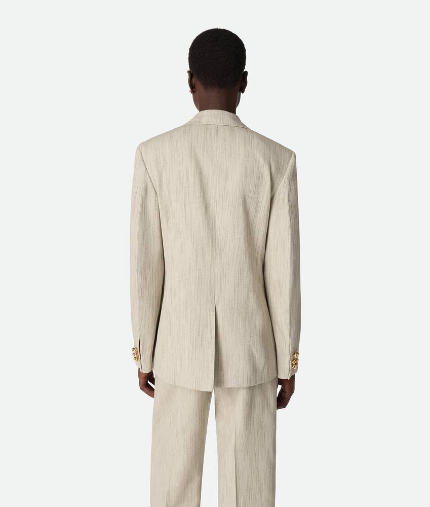 Women's Viscose Silk Jacket in Grey putty Product Image
