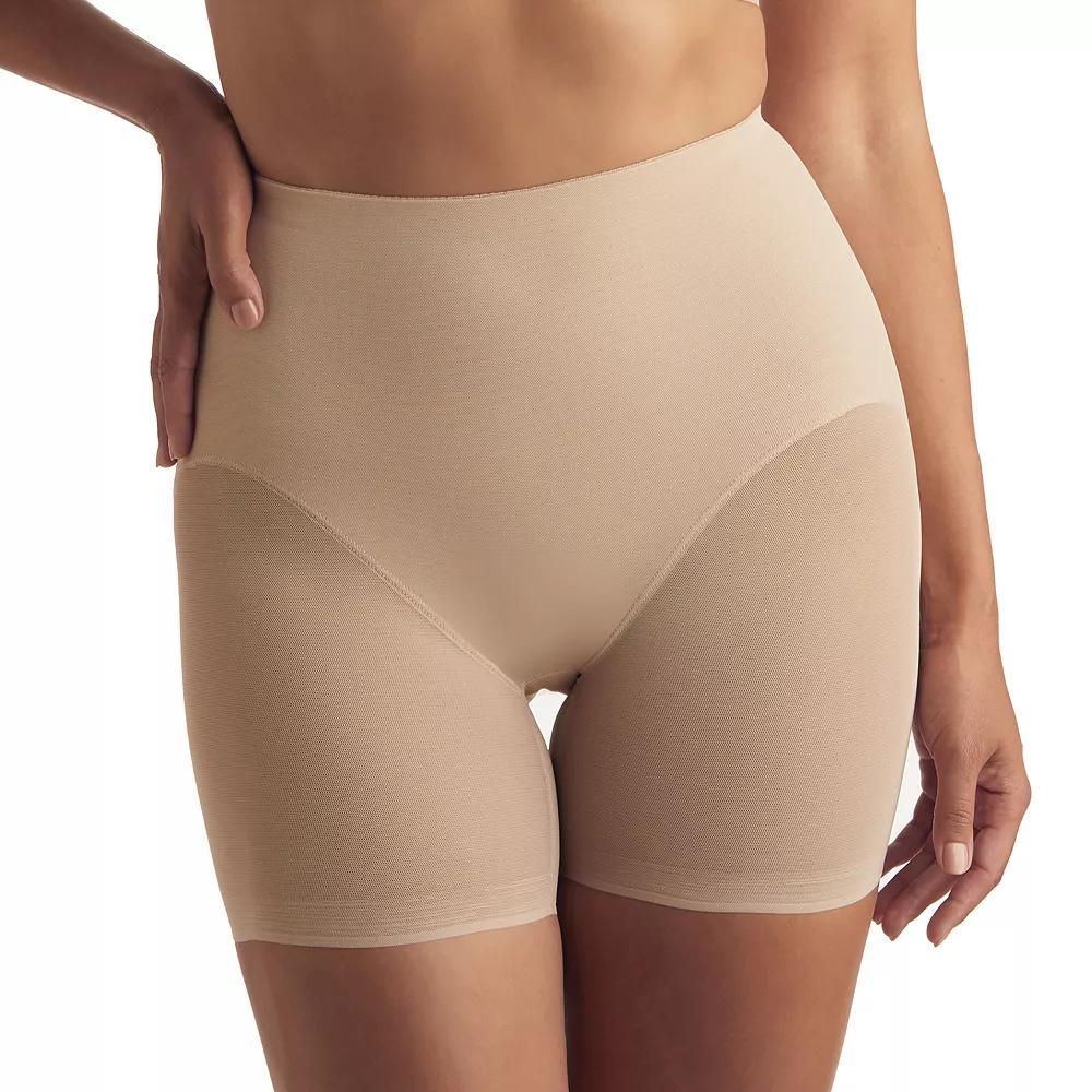 Women's Naomi & Nicole® Extra-Firm Control Shapewear Inside Magic® Sheer Lift Shortie 7969, Size: Medium, Warm Beige Product Image