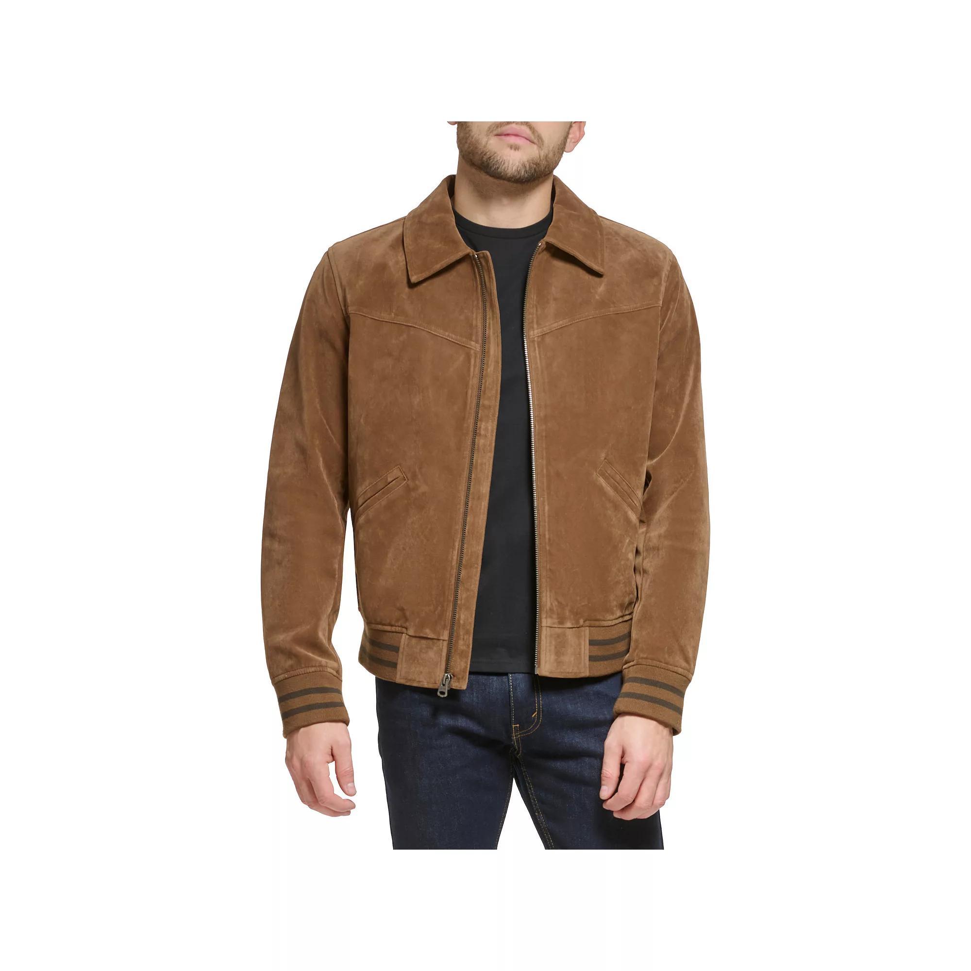 Men's Levi's® Faux Suede Bomber Jacket, Size: 3XL, Red Product Image