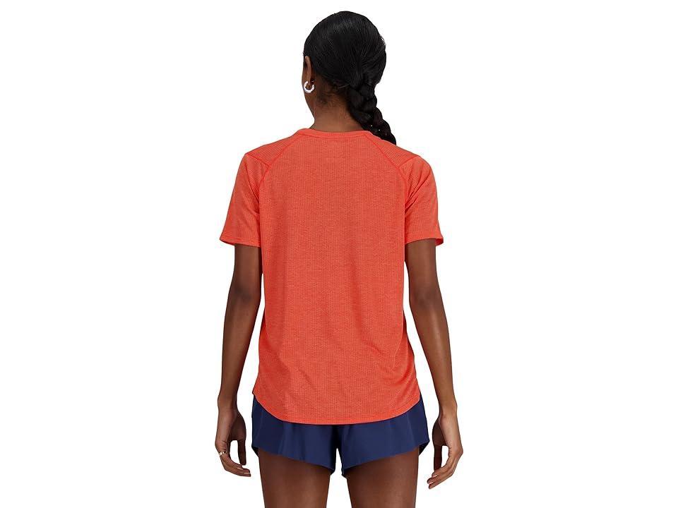 New Balance New Balance Women's Athletics T-Shirt Heather (Neo Flame Heather) Women's Clothing Product Image