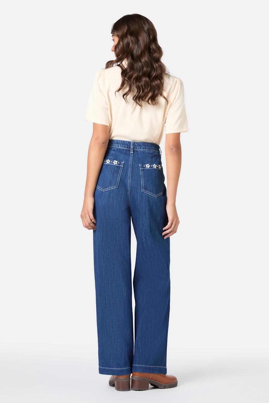 Meg Daisy Embroidered Jean Product Image