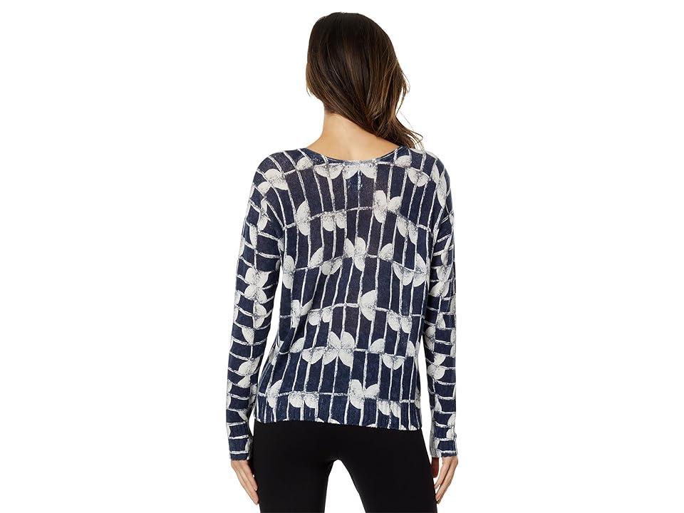 NIC+ZOE Shape Shift Sweater (Indigo Multi) Women's Clothing Product Image