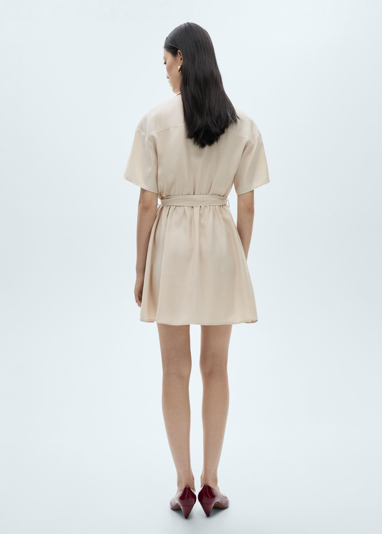 Belt shirt dress - Women | MANGO USA Product Image