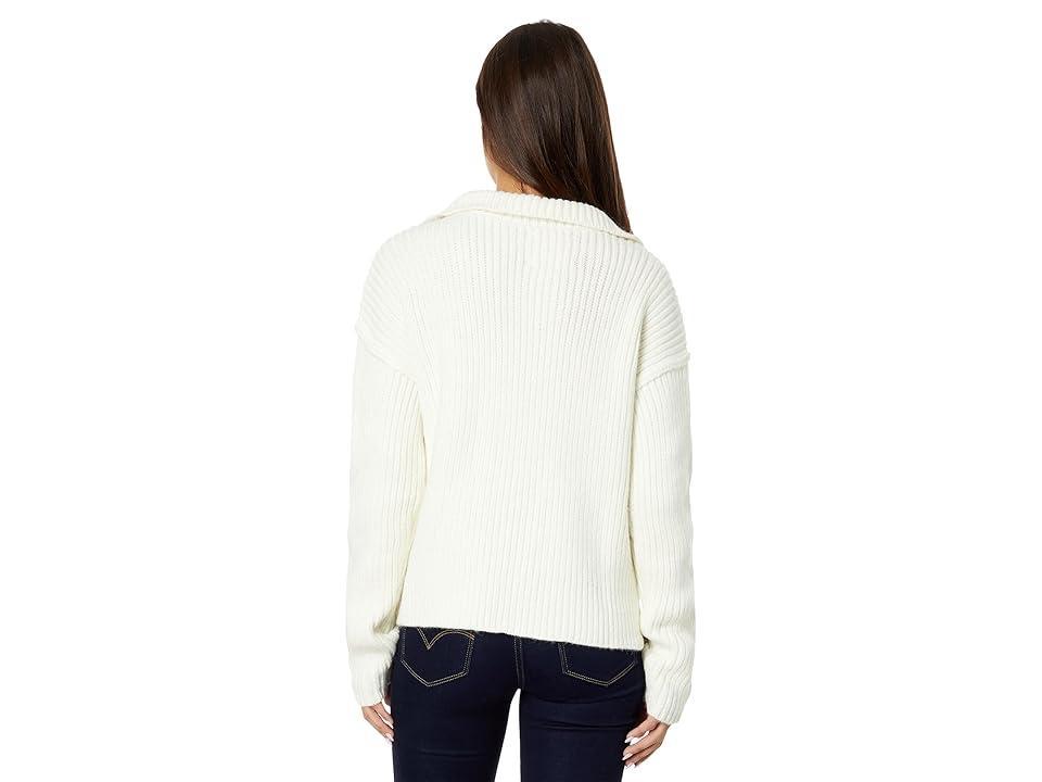Lucky Brand 1/2 Zip Pullover Sweater (Whisper ) Women's Sweater Product Image