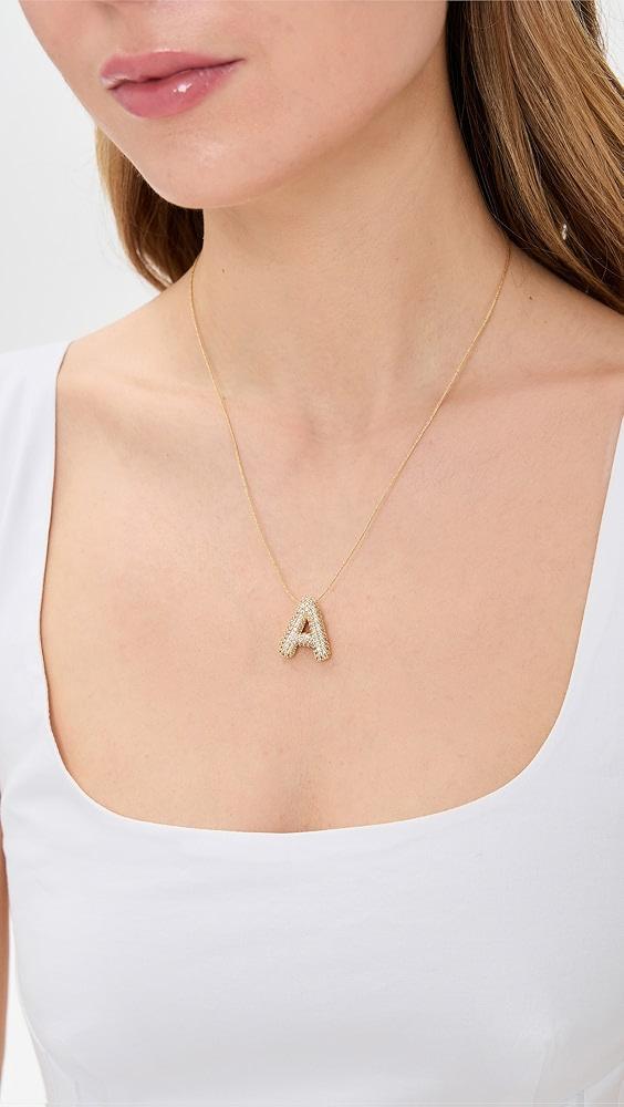 Maison Irem Initial Bubble Sparkle Necklace | Shopbop Product Image
