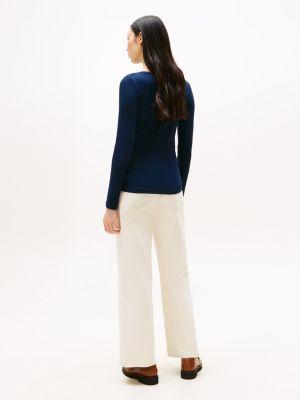 Ribbed Boatneck Top Product Image