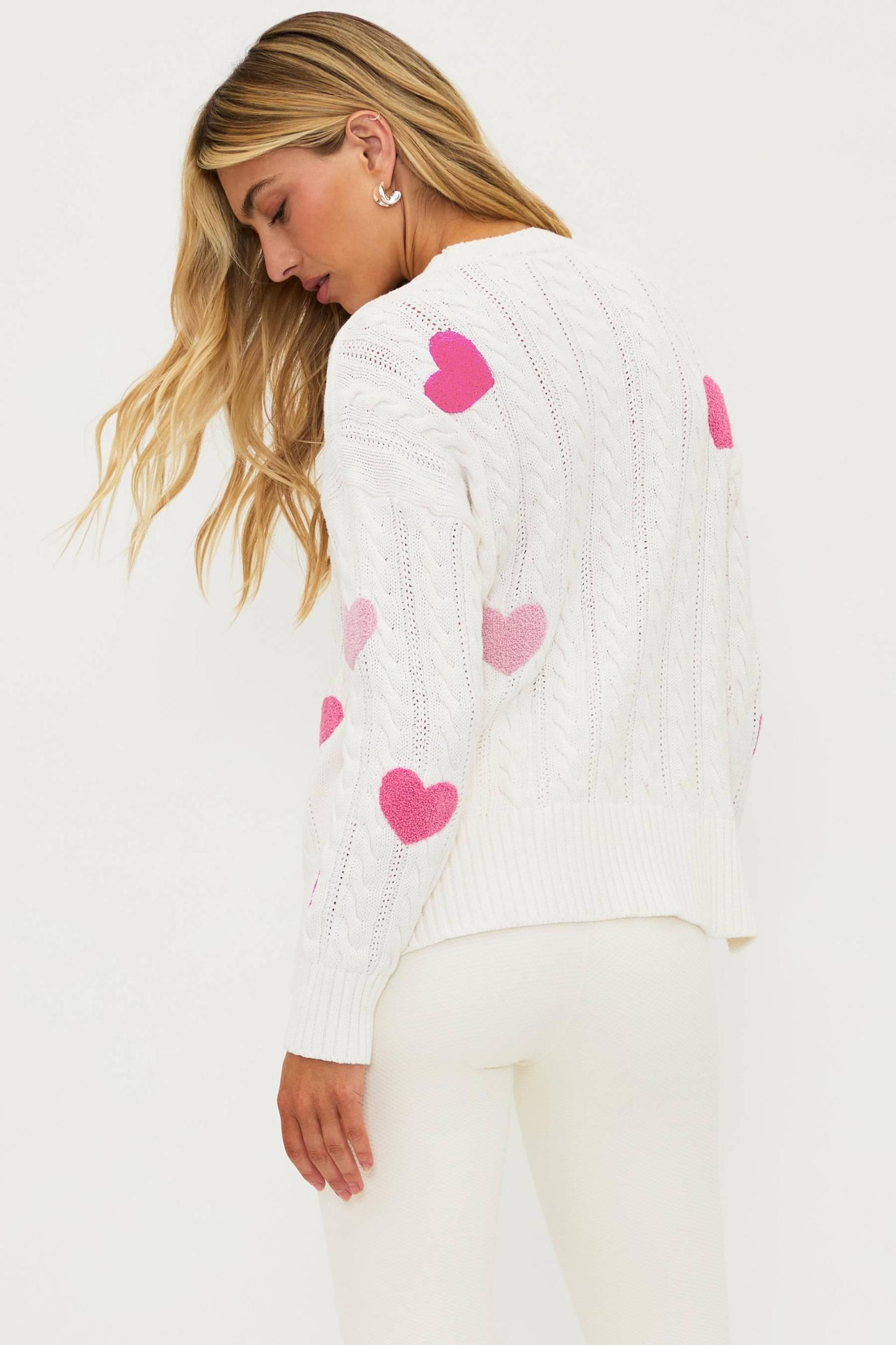 Callie Sweater Love Ivory Cable Product Image