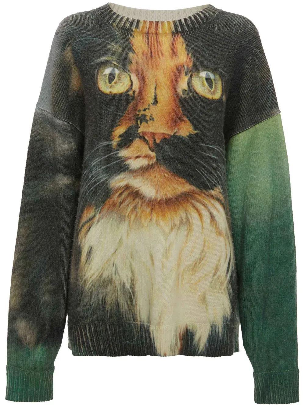 JW ANDERSON Printed Sweater In Green Product Image