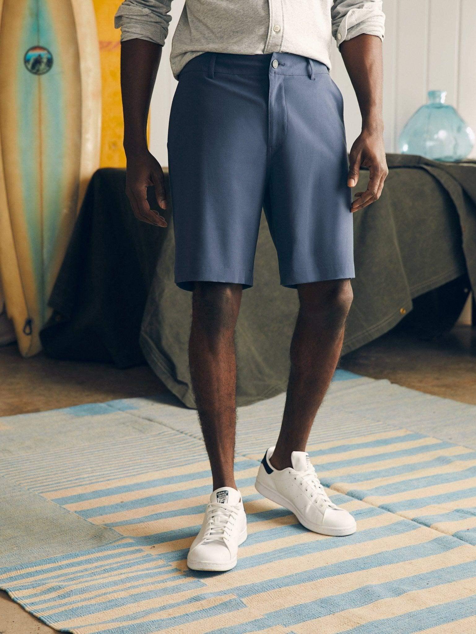 Belt Loop All Day Shorts (9") - Dark Blue Nights Male Product Image