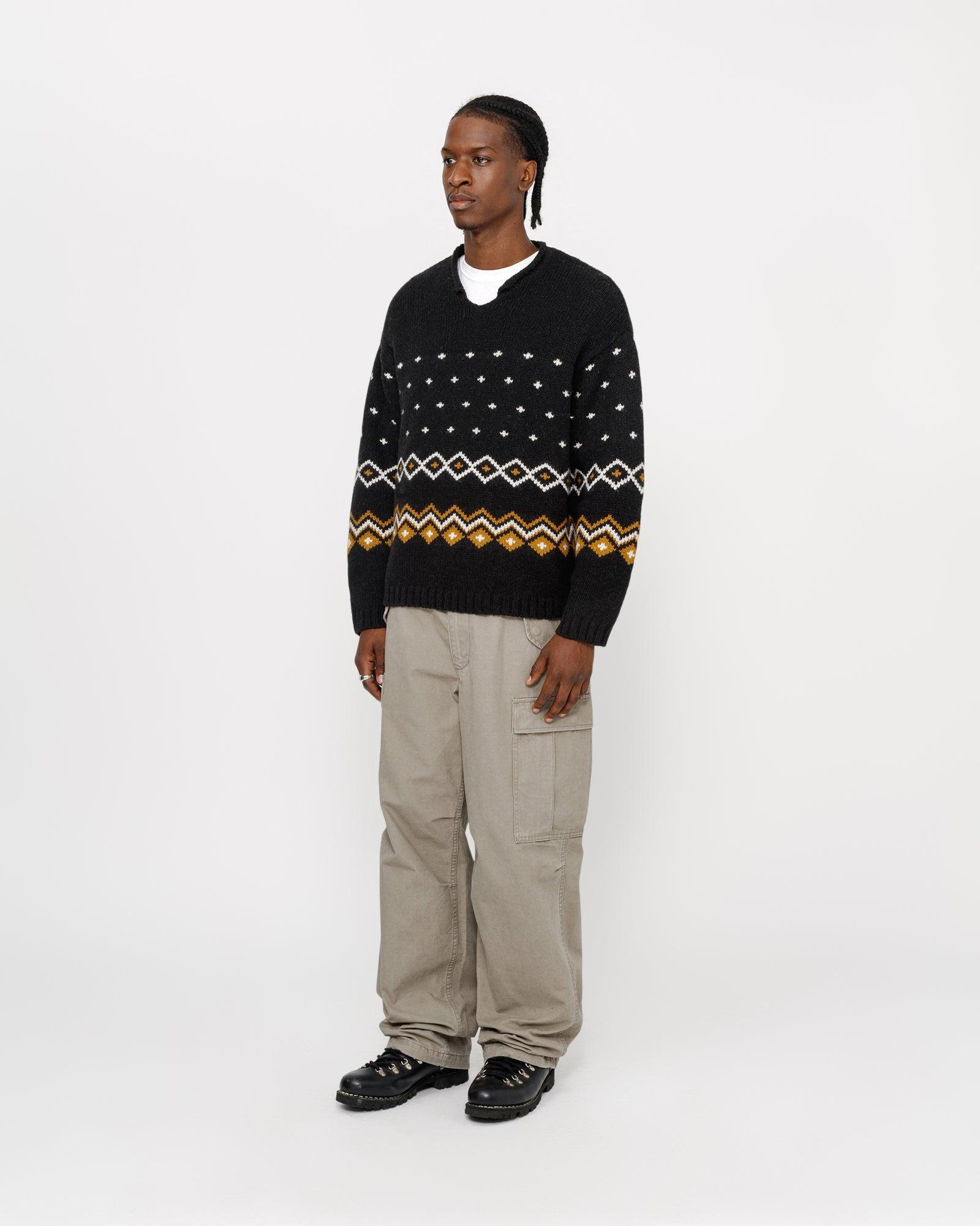 ROLL NECK FAIRISLE SWEATER Male Product Image
