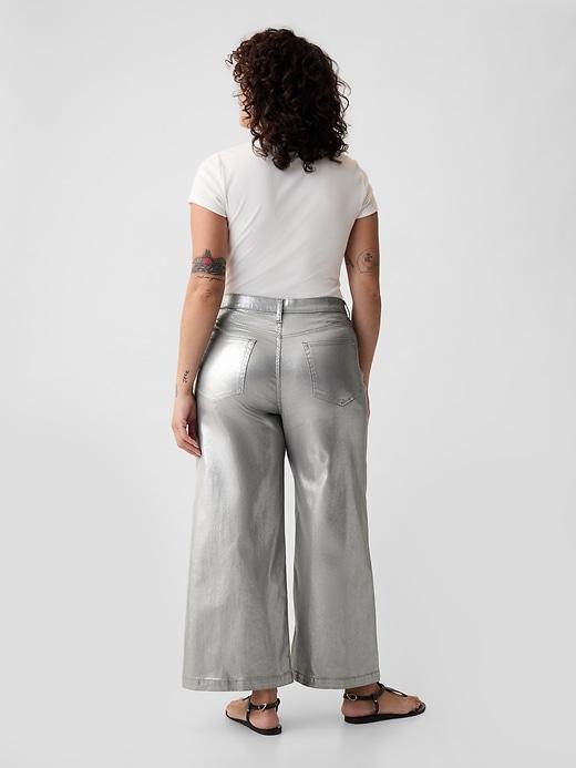 High Rise Stride Wide-Leg Ankle Jeans Product Image