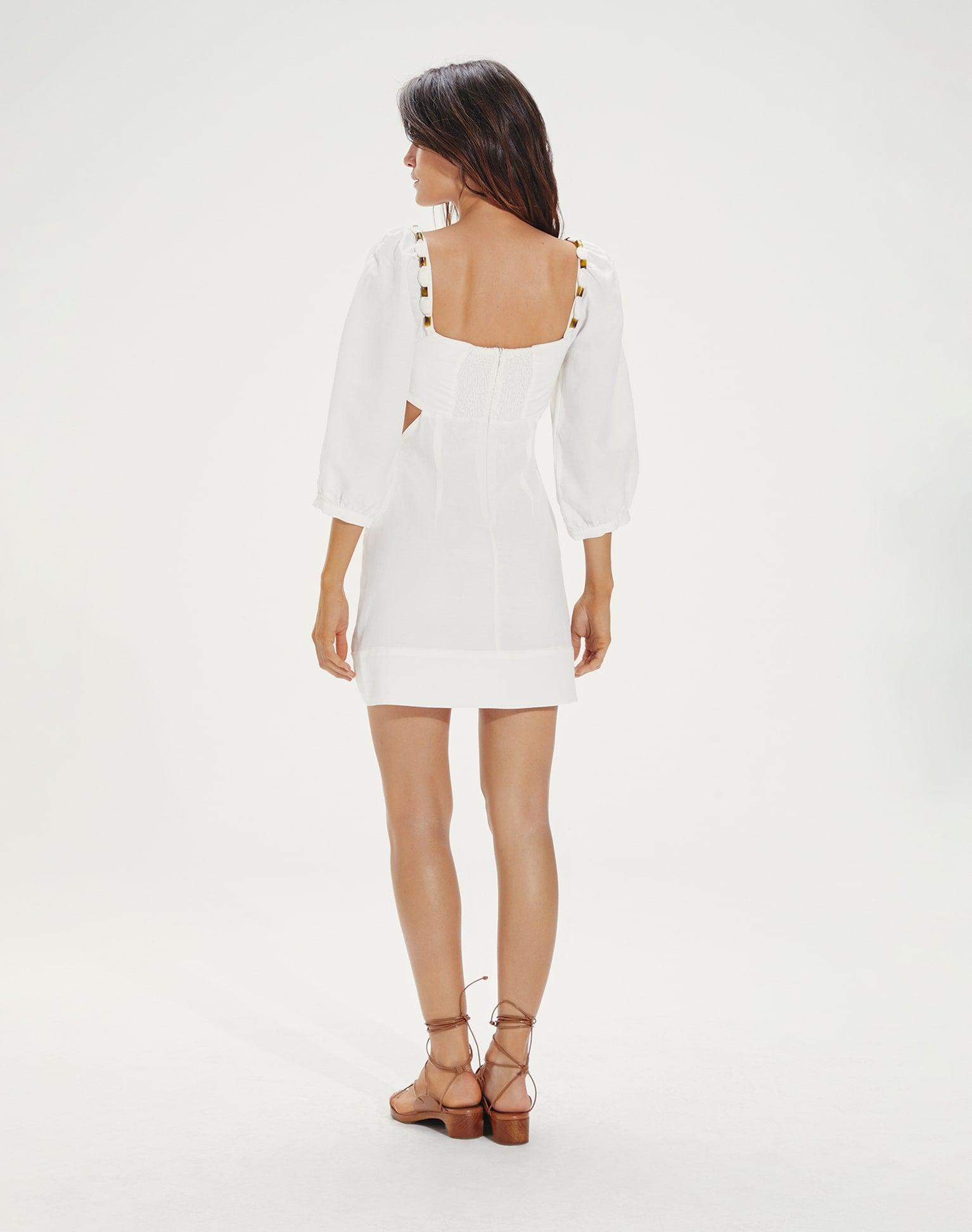 S23 D1 Isadora Detail Short Dress - Blue Jeans Product Image
