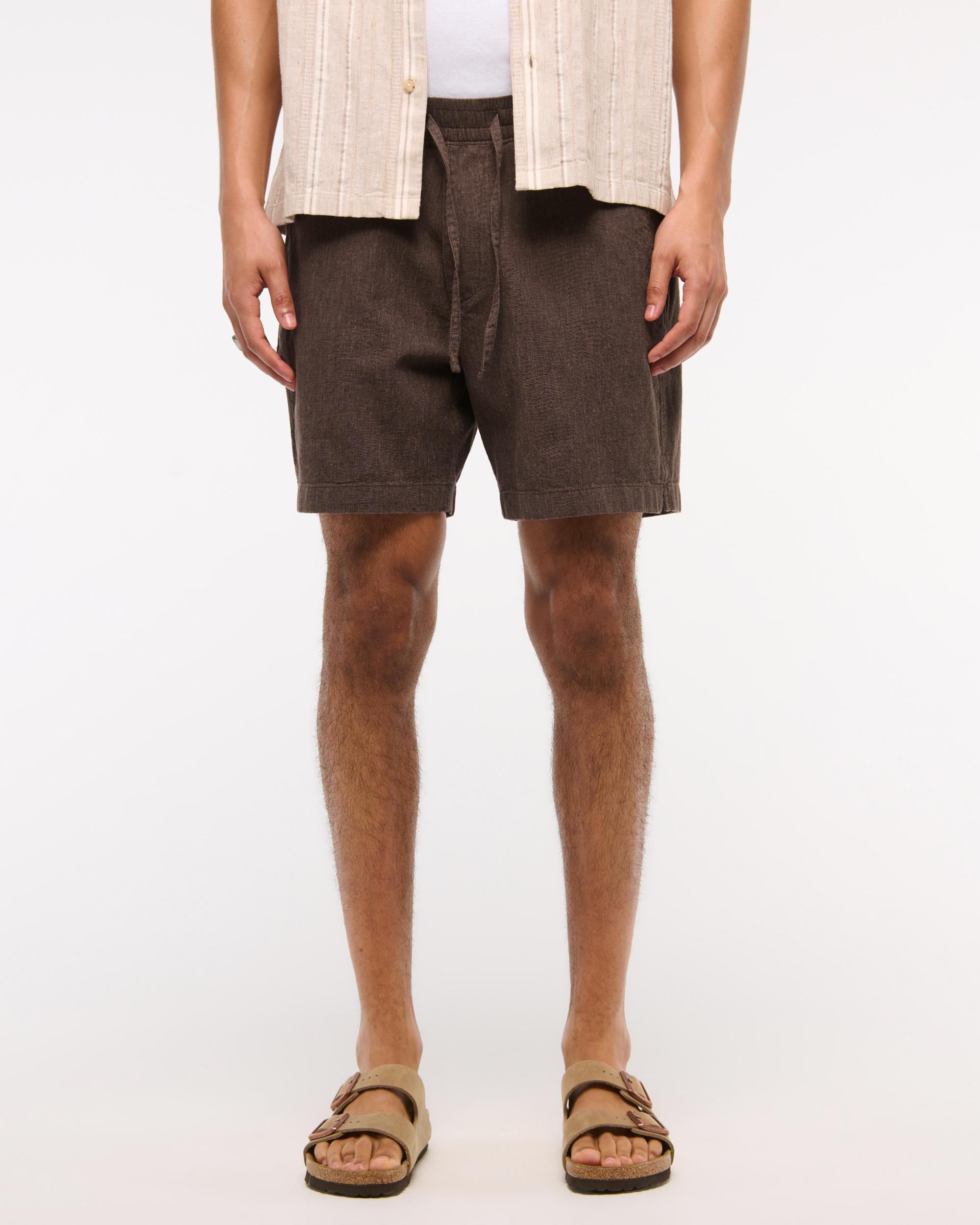 Cotton Texture Pull-On Short Product Image