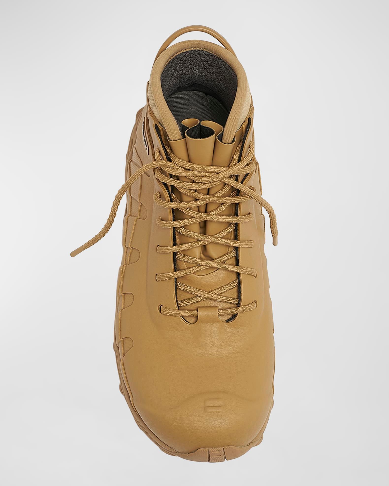 Men's High Rubber Lace-Up Boots Product Image