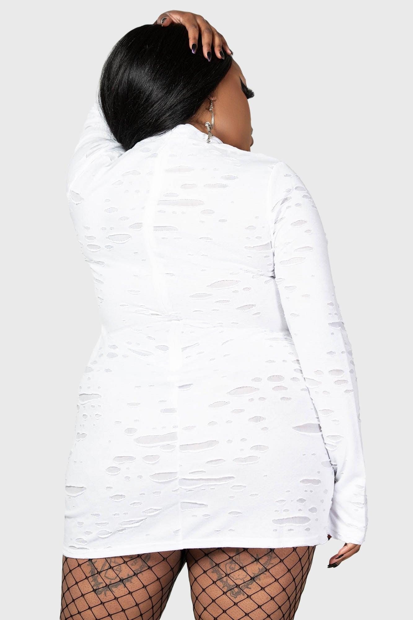 Illuminated Demon Long Sleeve Dress Female Product Image