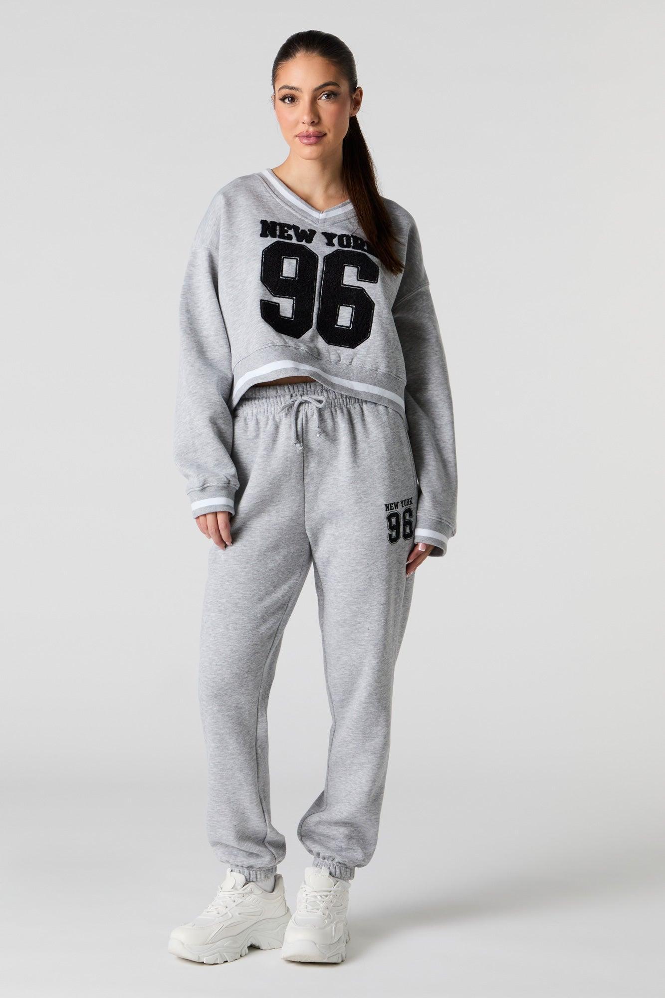Chenille Embroidered Destination Jogger Female Product Image