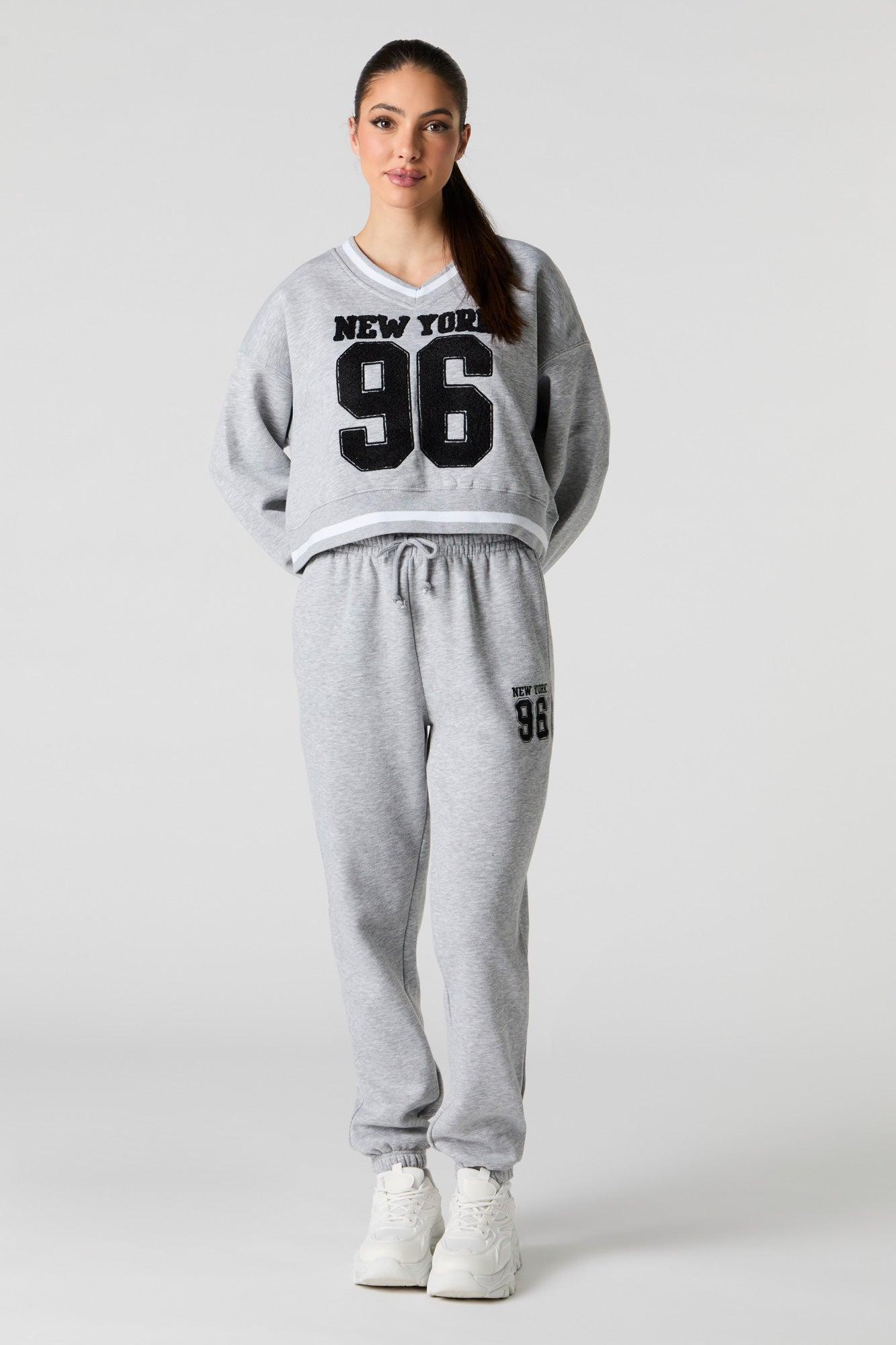 Chenille Embroidered Destination Sweatshirt Female Product Image