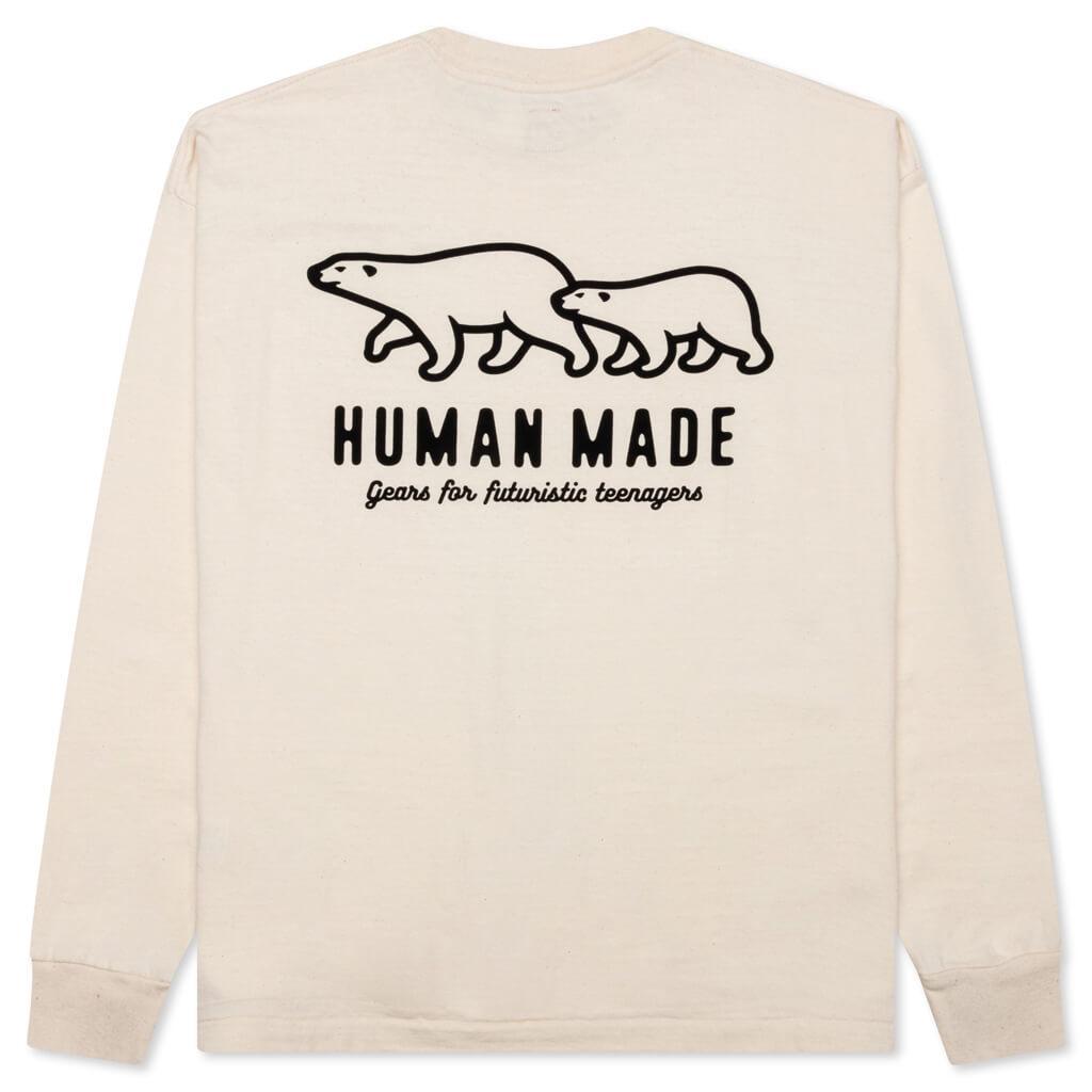 Wool Blended L/S T-Shirt - White Male Product Image