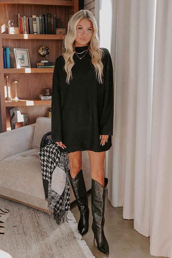 Cozy Couture Knit Sweater in Black Product Image
