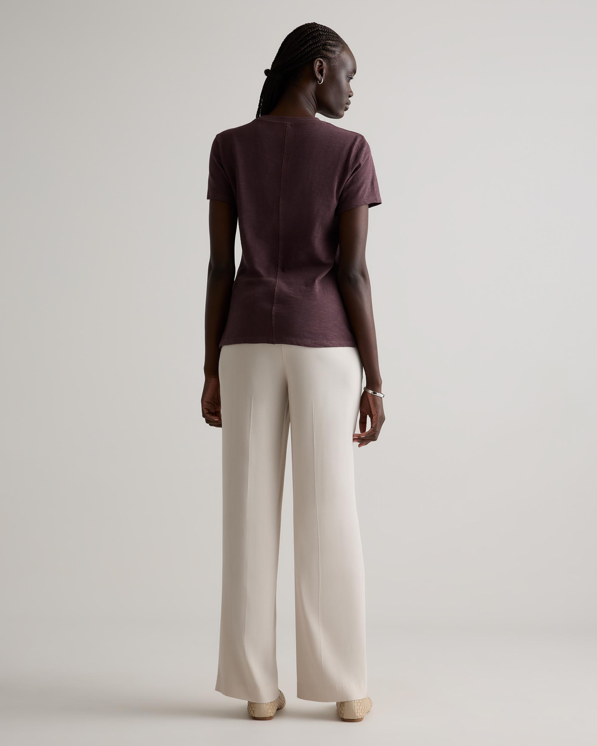 Quince | Women's Slub Crewneck T-Shirt Organic Cotton Product Image