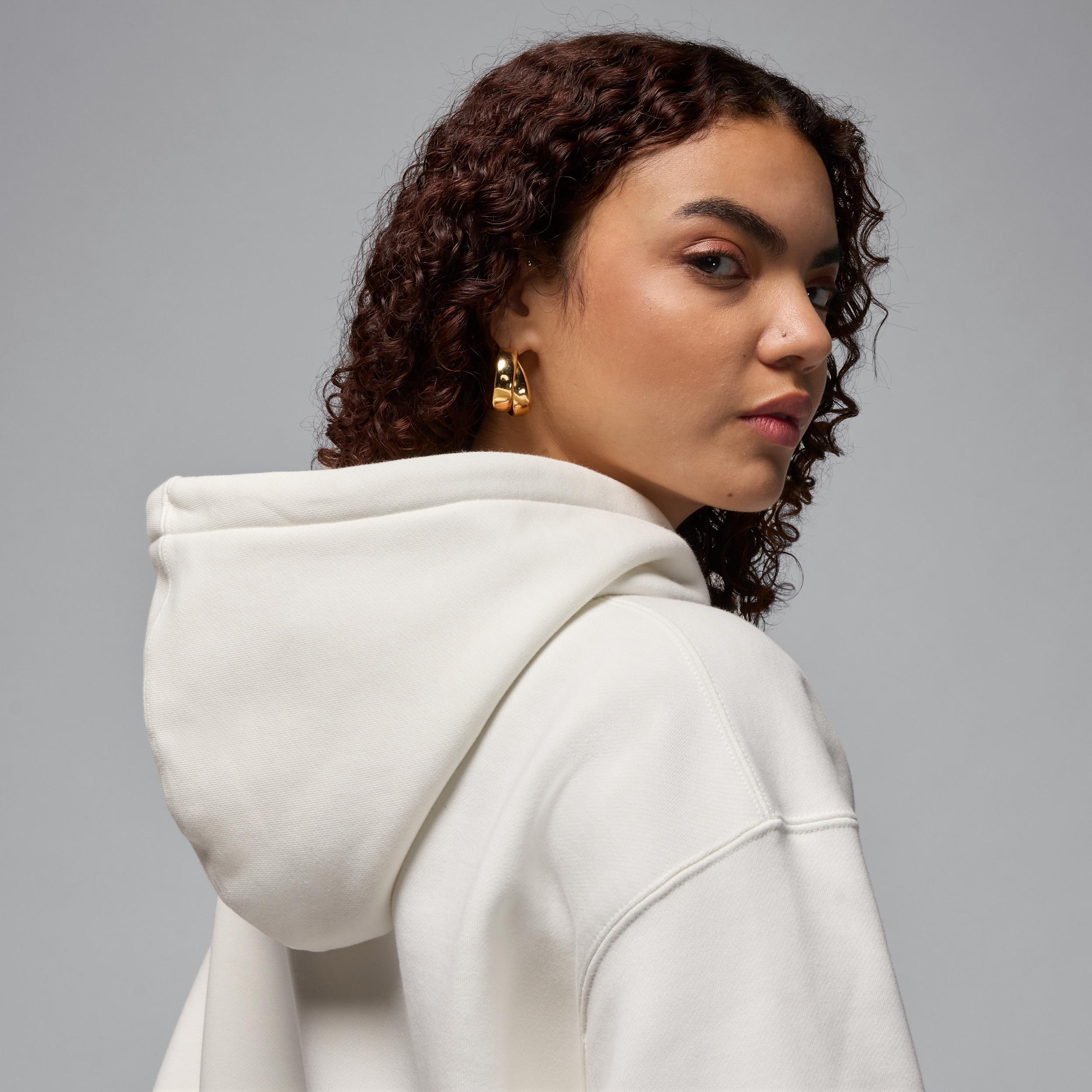 Jordan Flight Fleece Women's Satin-Lined Pullover Hoodie Product Image