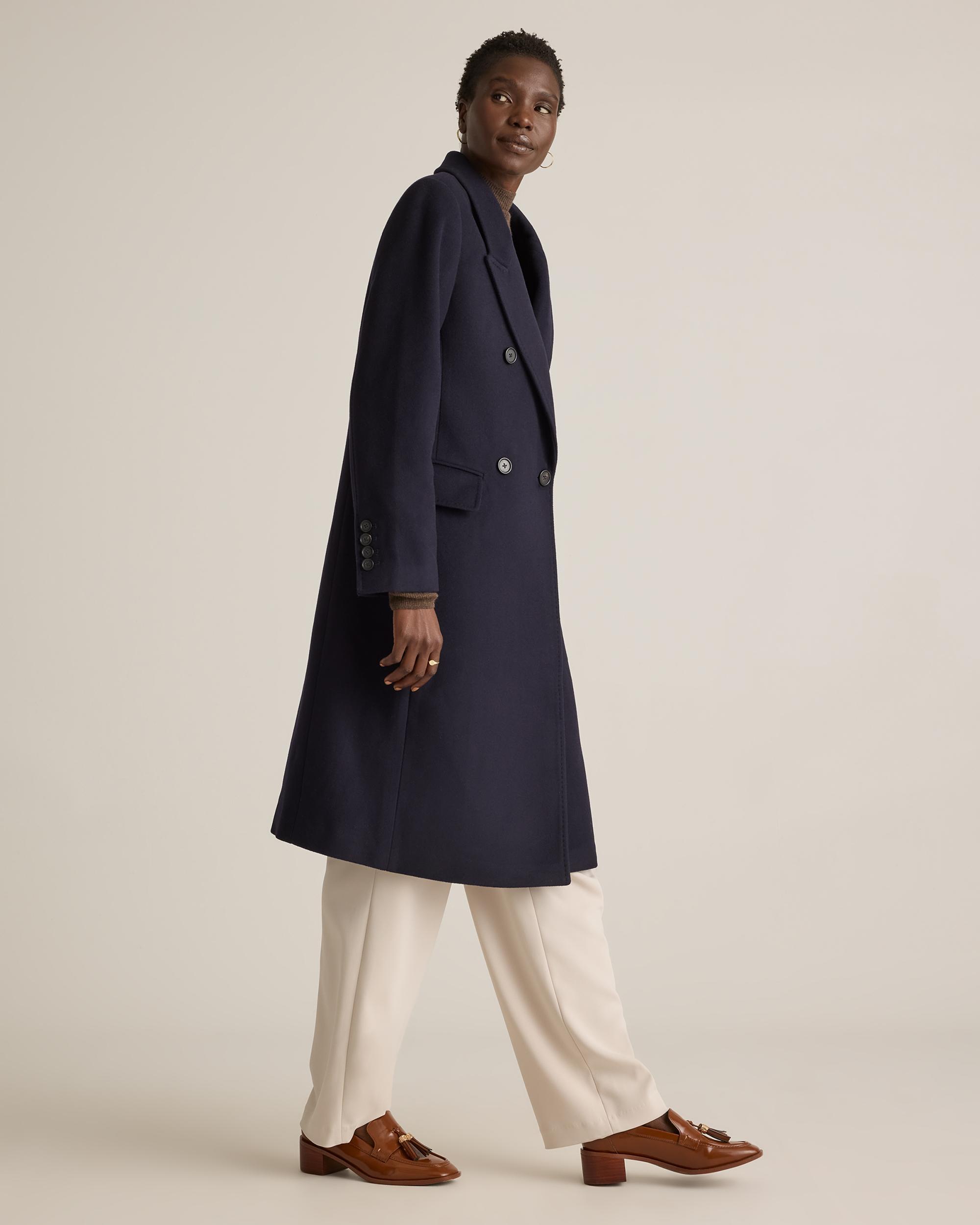 Quince | Women's Italian Wool Double-Breasted Coat Wool/Nylon Product Image
