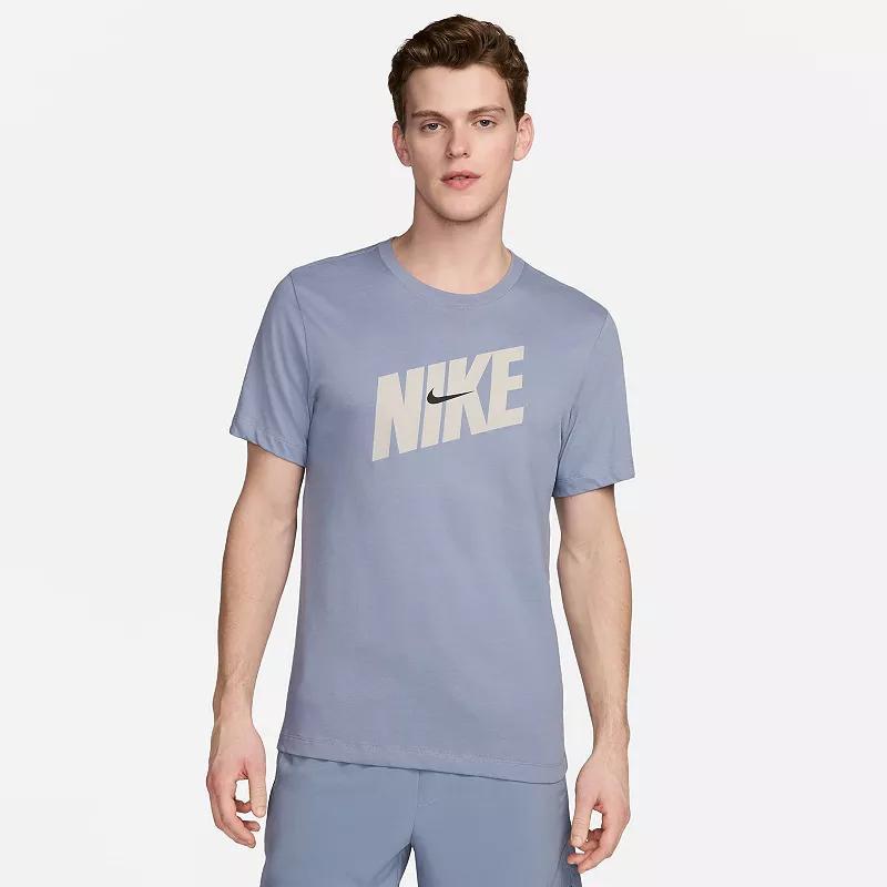 Mens Dri-FIT Fitness Graphic Tee Grey Slate Product Image