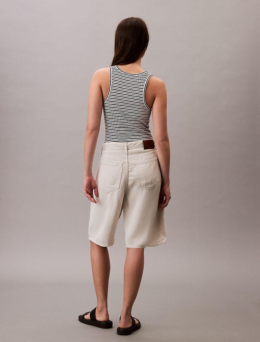 Ribbed Stripe Tank Top Product Image