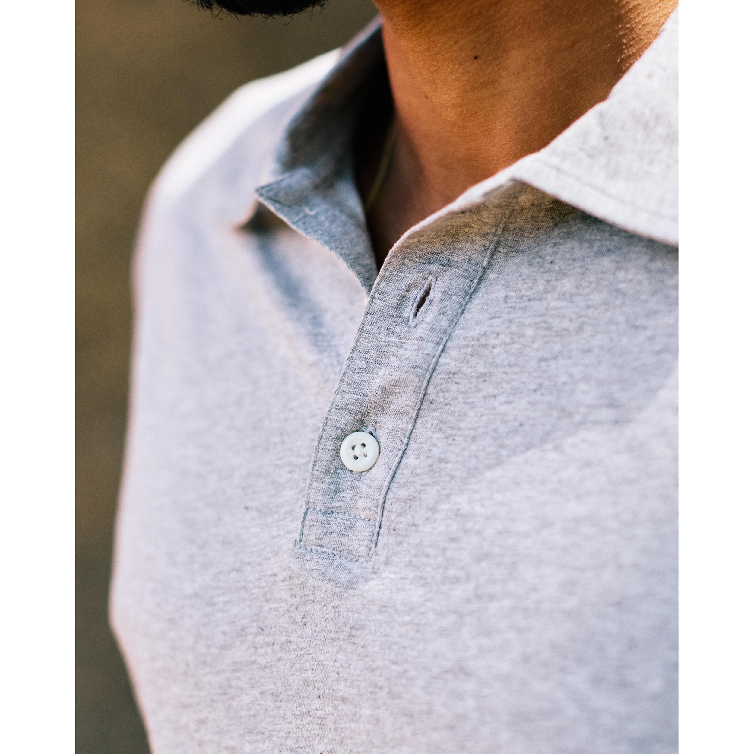 Cotton Hemp Polo Shirt Product Image