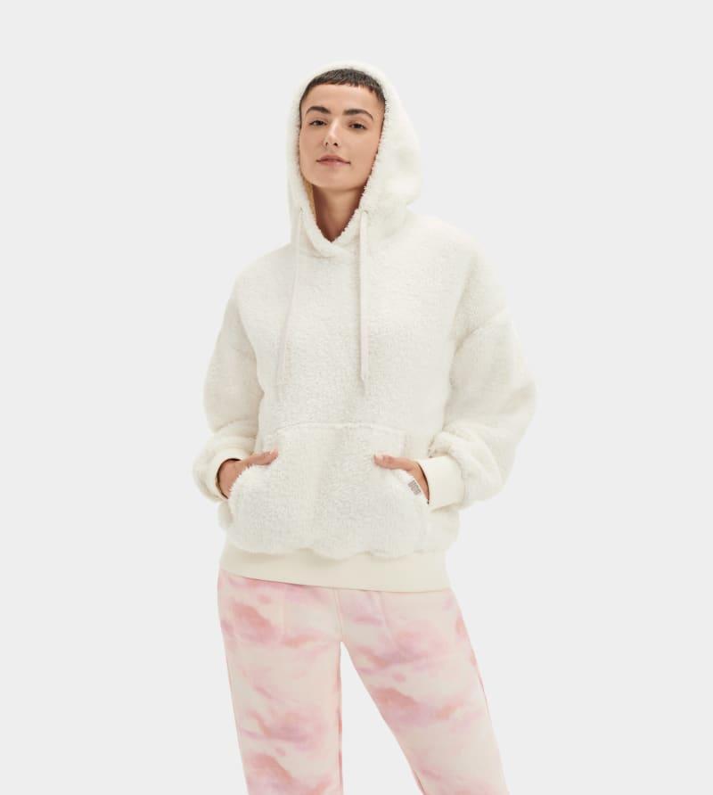 Womens Loyra Faux Shearling Hoodie Product Image