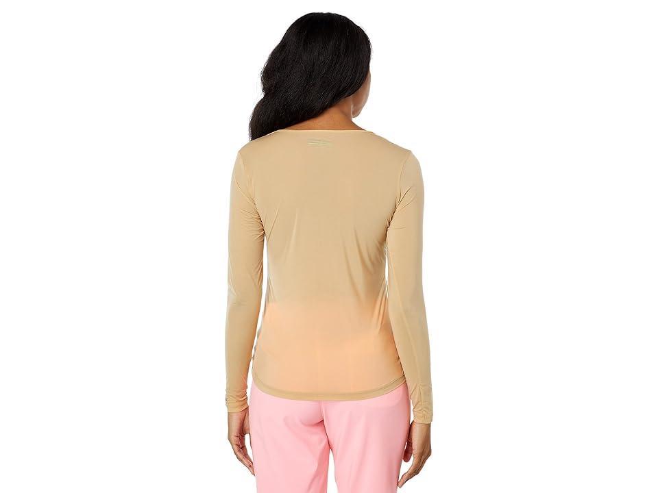 Jamie Sadock Sunsense(r) Long Sleeve Layering Top (Suntan) Women's Long Sleeve Pullover Product Image