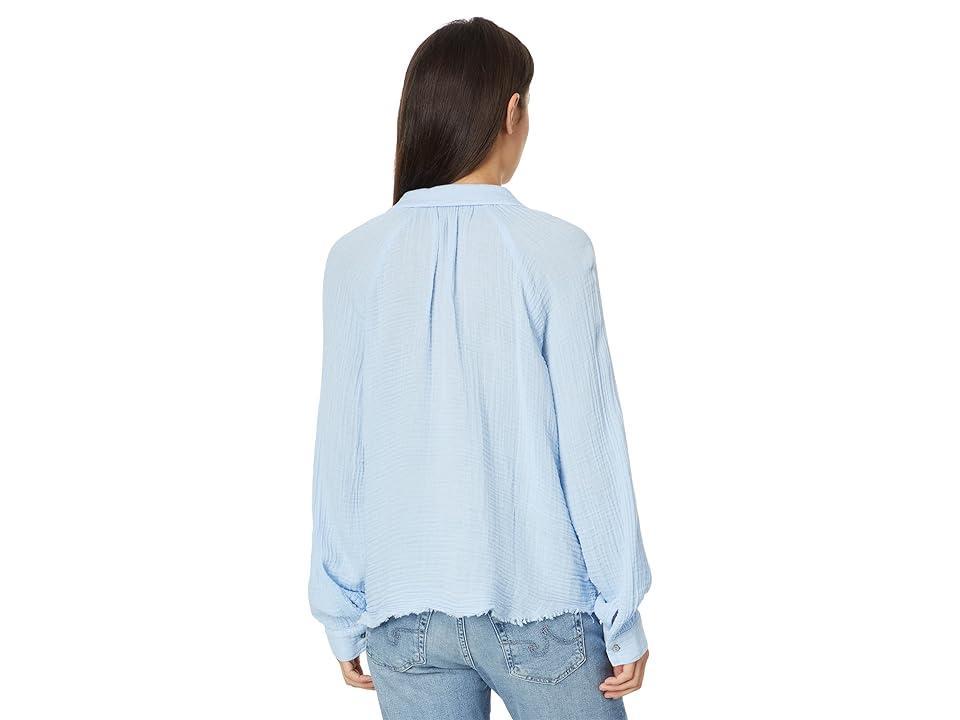 Michael Stars Toni Button Down Shirt (Cement) Women's Clothing Product Image