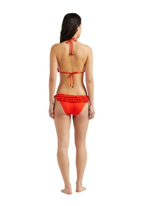 Womens Ruffled Side-Tie Bikini Bottom Product Image