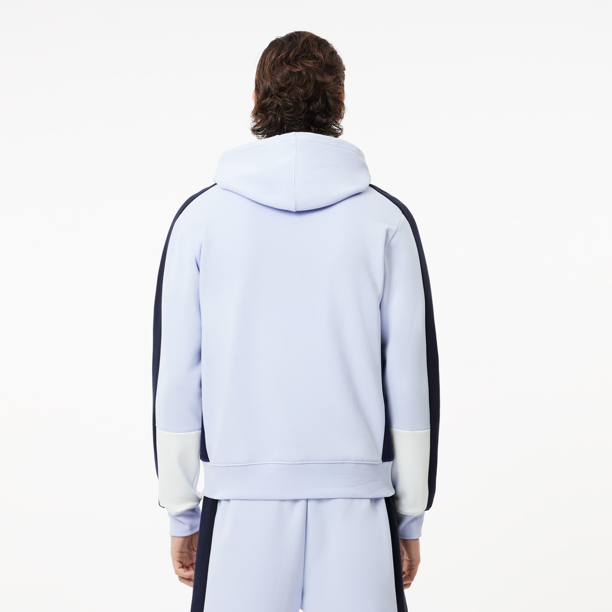 Men's Zip-Up Colorblock Hoodie Product Image