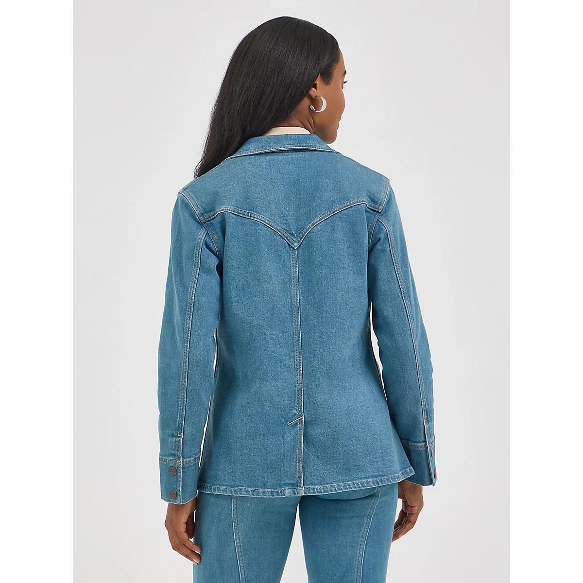 Women's Wrangler Denim Blazer | Women's JACKETS & OUTERWEAR | Wrangler® Product Image