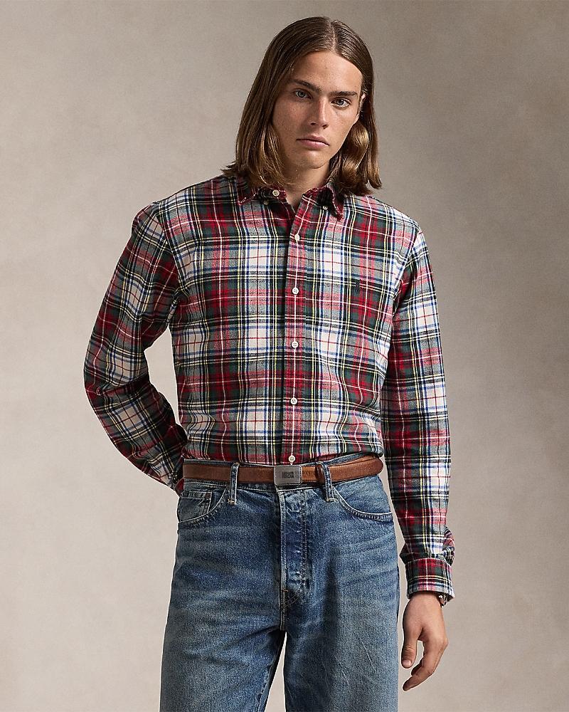 Polo Ralph Lauren Classic Fit Plaid Oxford Button Down Shirt Product Image
