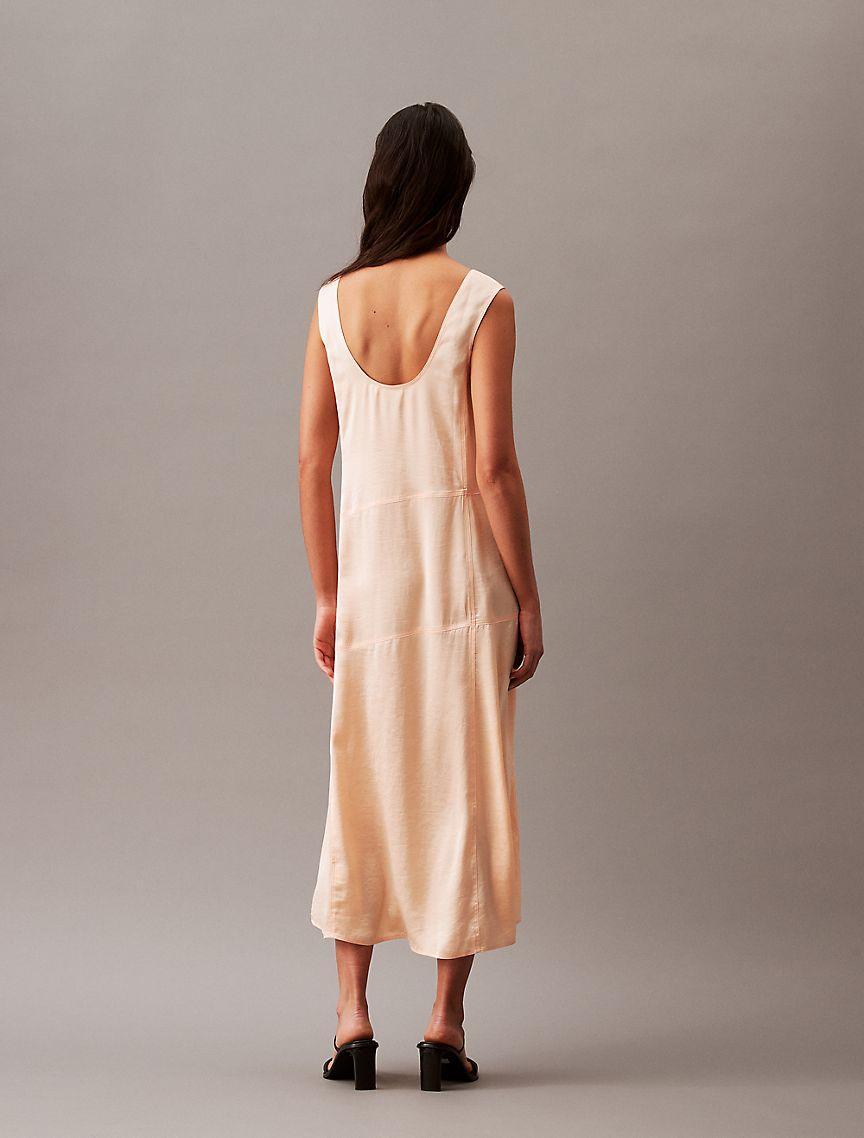 Crushed Satin Maxi Dress Product Image