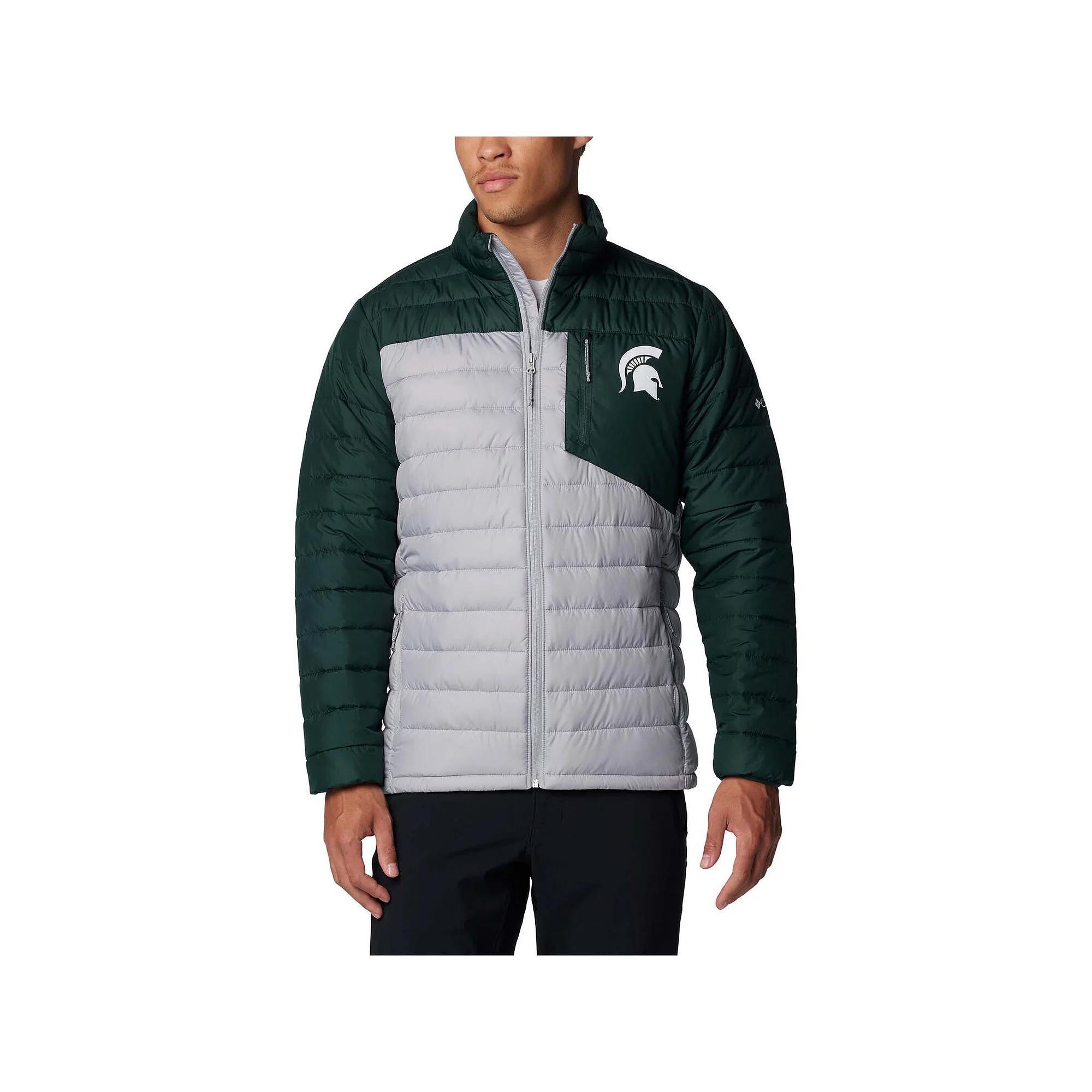 Men's Columbia  Gray Michigan State Spartans Double Blitz Omni-Heat Infinity Insulated Full-Zip Jacket, Size: Large, Grey Product Image