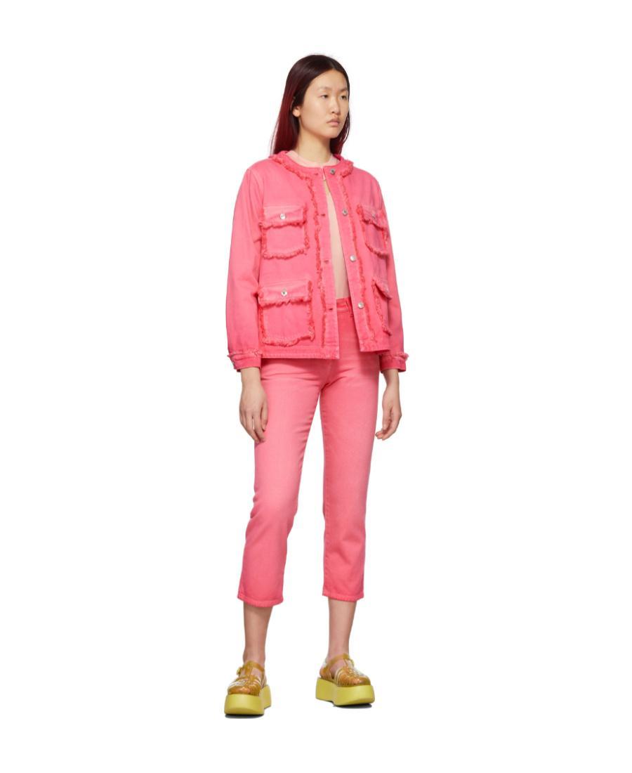 MSGM Pink Faded Jeans In 14 Pink Product Image