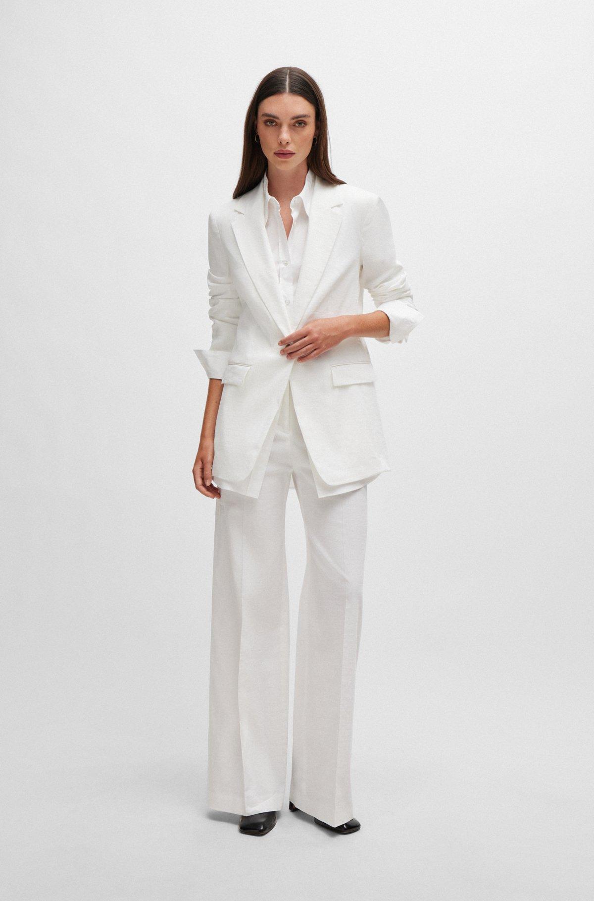 Relaxed-fit trousers in a linen blend Product Image