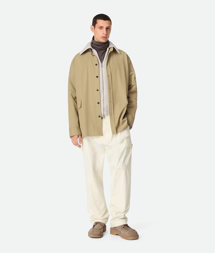 Men's Light Cotton Twill Overshirt in Flint Product Image