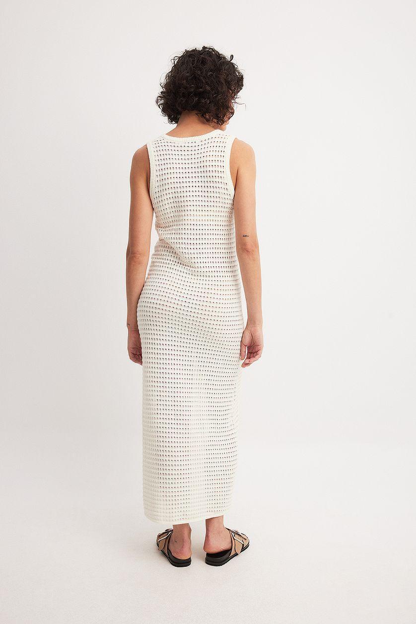 Knitted Crochet Midi Dress Product Image