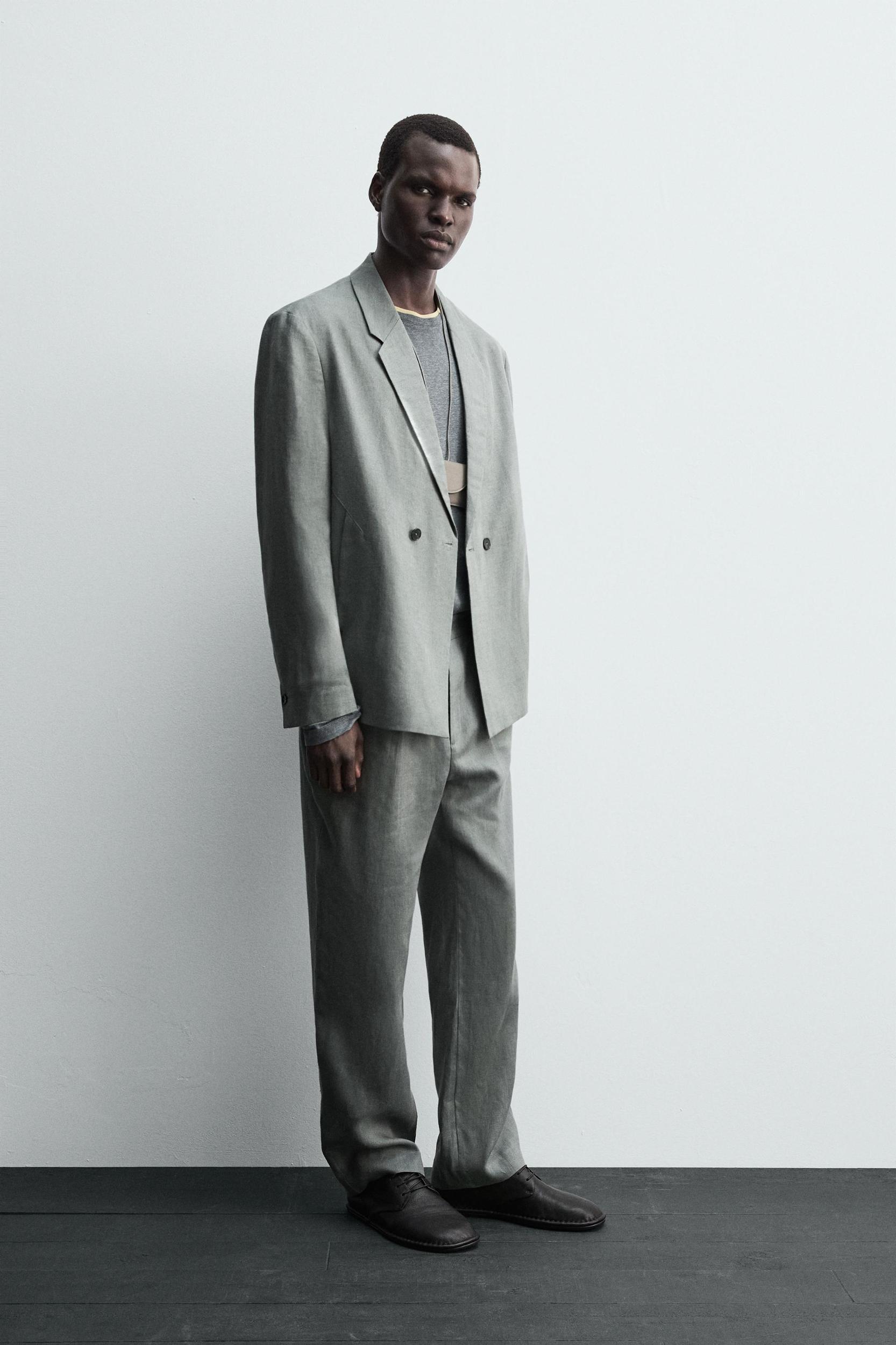 100% LINEN SUIT PANTS Product Image