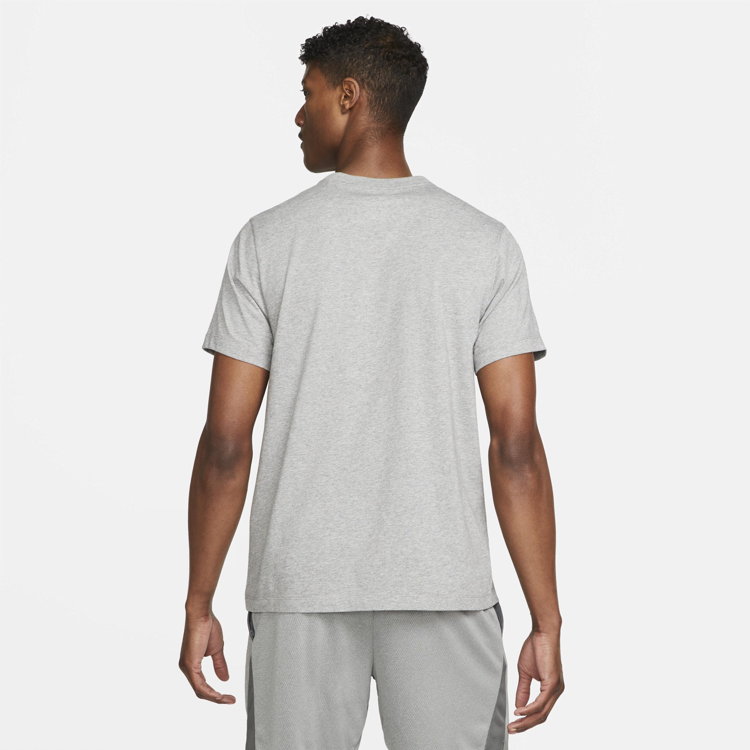 Men's Nike Dri-FIT Training Tee, Size: XL, Carbon Grey Product Image