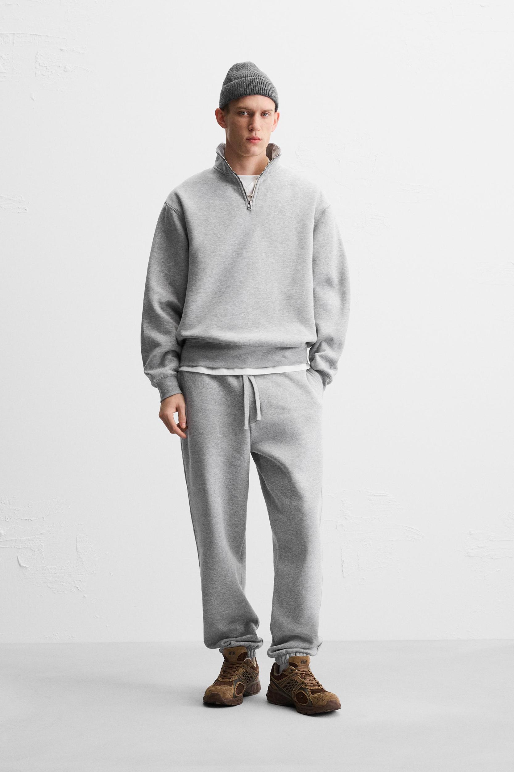 BASIC QUARTER ZIP SWEATSHIRT Product Image