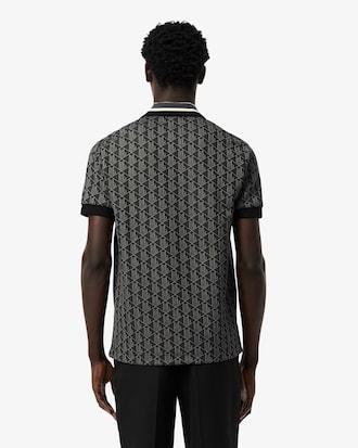 Classic Fit Monogram Jacquard Polo Shirt Product Image