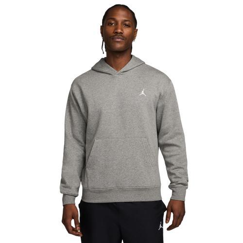 Jordan Mens Jordan Brooklyn Fleece Pullover - Mens White/Brown Product Image