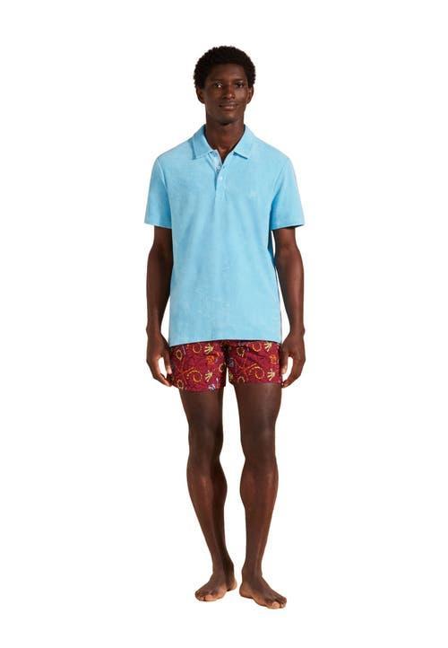 Mens Terry Cloth Polo Shirt Product Image