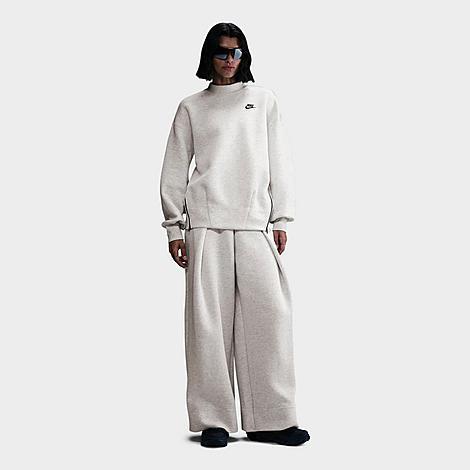 Women's Nike Sportswear Tech Fleece Oversized Crew-Neck Sweatshirt Product Image